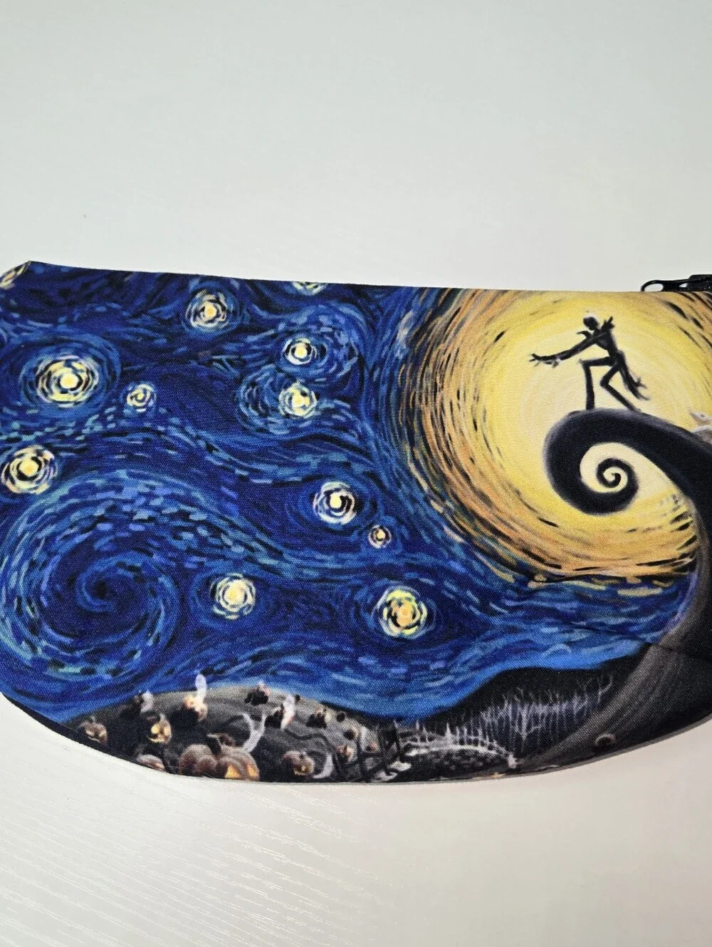 Nightmare Before Christmas Cosmetic Pouch - Blue & Yellow